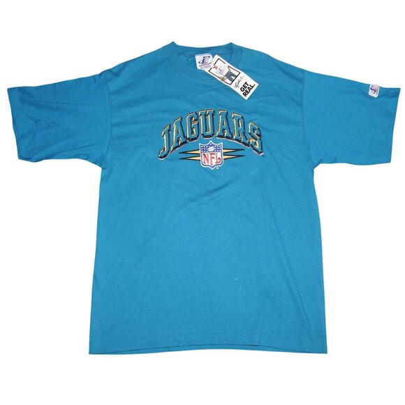 NWT Vintage Jacksonville Jaguars Logo Athletic SPIKE Hat Style T-Shirt Men's XL - Picture 1 of 7